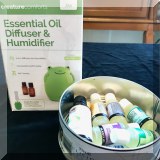 D38. Jax frog essential oil diffuser with extra oils - $25 